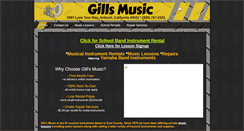 Desktop Screenshot of gillsmusic.com
