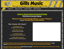 Tablet Screenshot of gillsmusic.com